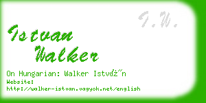 istvan walker business card